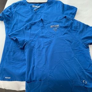 Grey's Anatomy size Medium active scrub tops x2